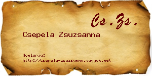 Csepela Zsuzsanna névjegykártya