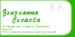 zsuzsanna csepela business card